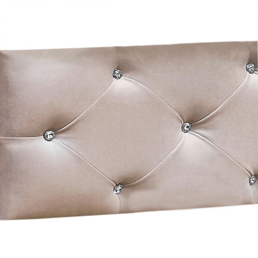 Кровать Островок уюта EVA декор VIP (велюр, стразы) поперечный маятник, колесо, капучино/белый