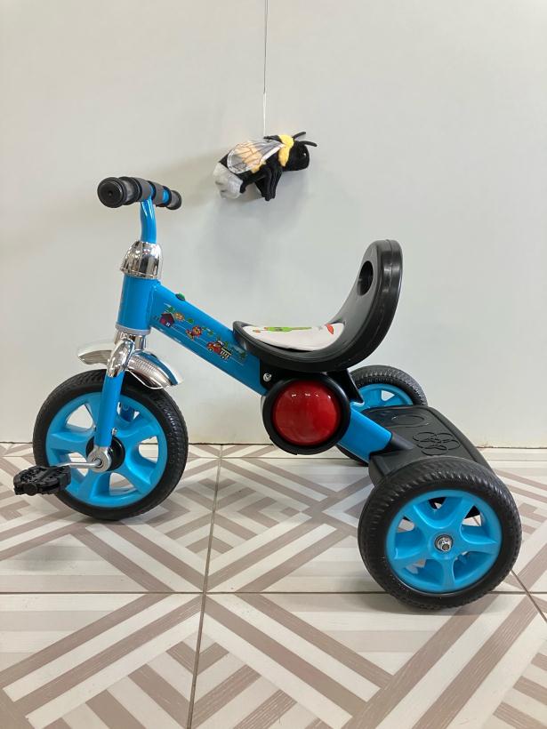 Велосипед детский трехколесный XAF-661 синий со светом, звуком