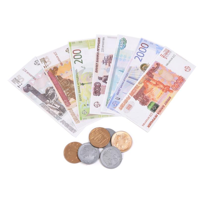 Игра обучающая "Касса. Монеты и купюры для игр" 03631