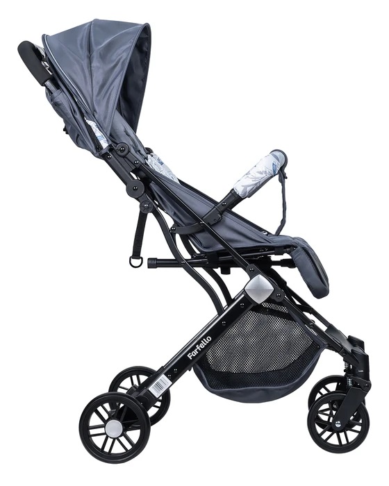 Коляска прогулочная Farfello Comfy Go Dark grey/colorful черная