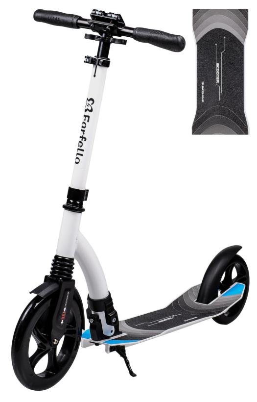 Самокат 2-х колёсный Farfello белый арт.G234Mwh