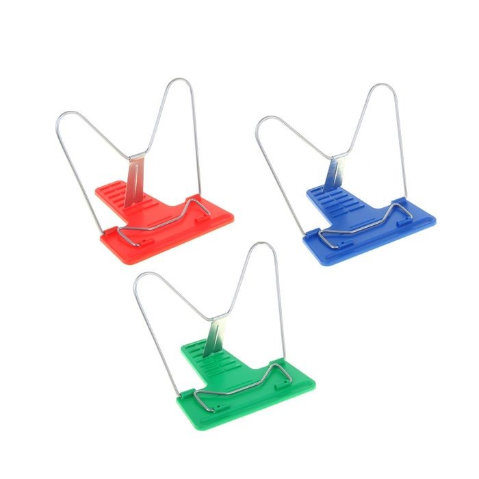 Подставка для книг Пчелка Gold, основание- полипропилен, прут- сталь, лепесток- сталь арт.П-04