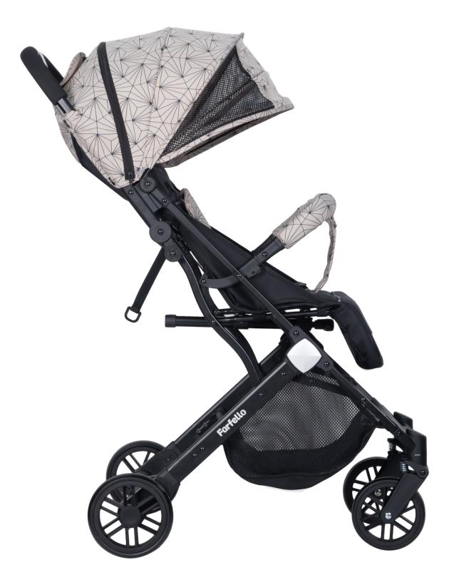 Коляска прогулочная Farfello Comfy Go Tracery beige ажурный бежевый