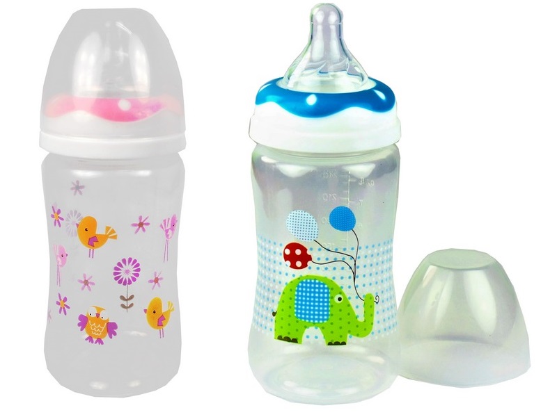 Бутылочка с широким горлышком 250 мл 611 Бусинка