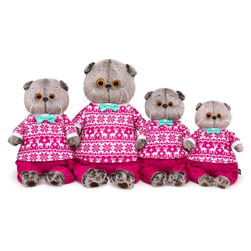 Мягкая игрушка Басик 25 см в зимней пижаме Ks25-220