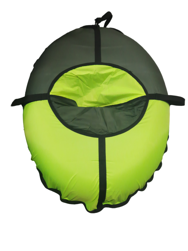 Тюбинг Fani Sani PROFFI Simple oval 112*85 см темно-зелёный/лимонный арт.84018