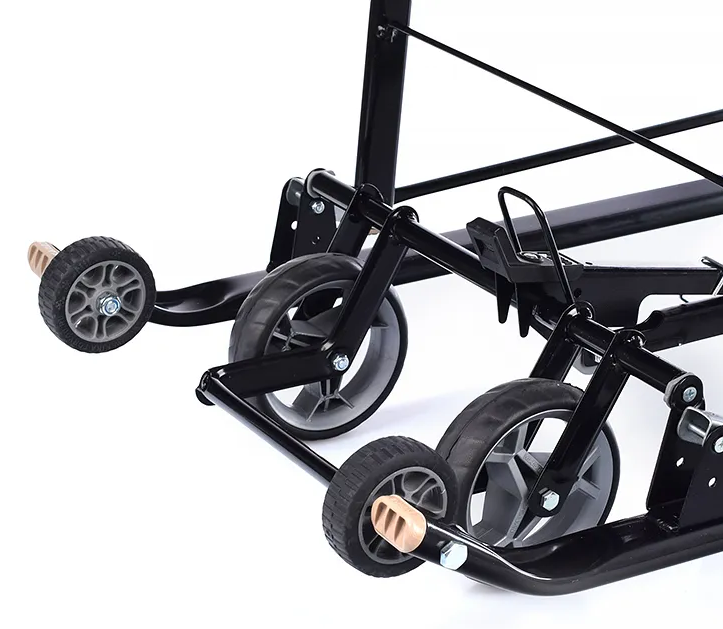 Санки коляска Ника детям НД7-8K в елочку коричневый