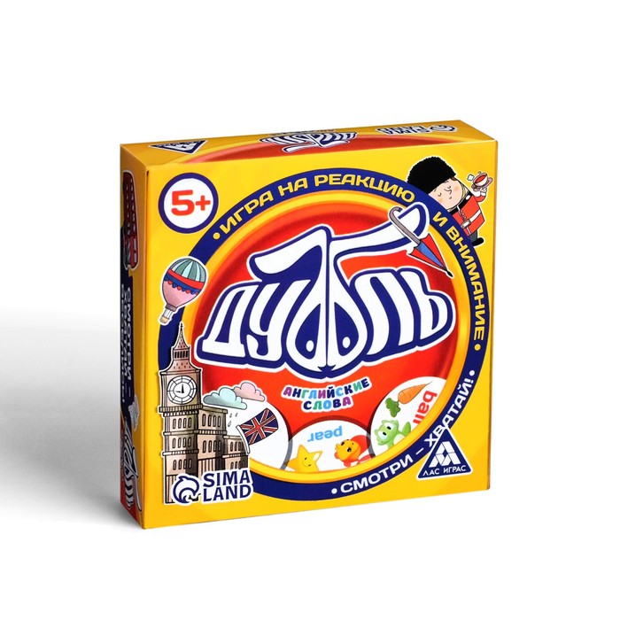 Игра настольная "Дуббль Английские слова" от 5 лет арт.2579446