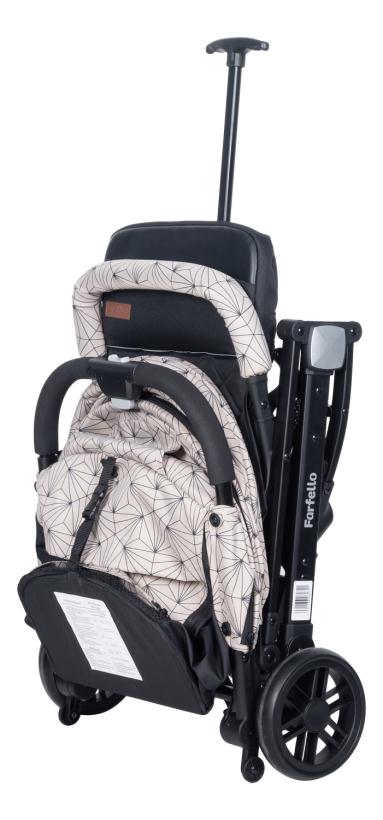 Коляска прогулочная Farfello Comfy Go Tracery beige ажурный бежевый