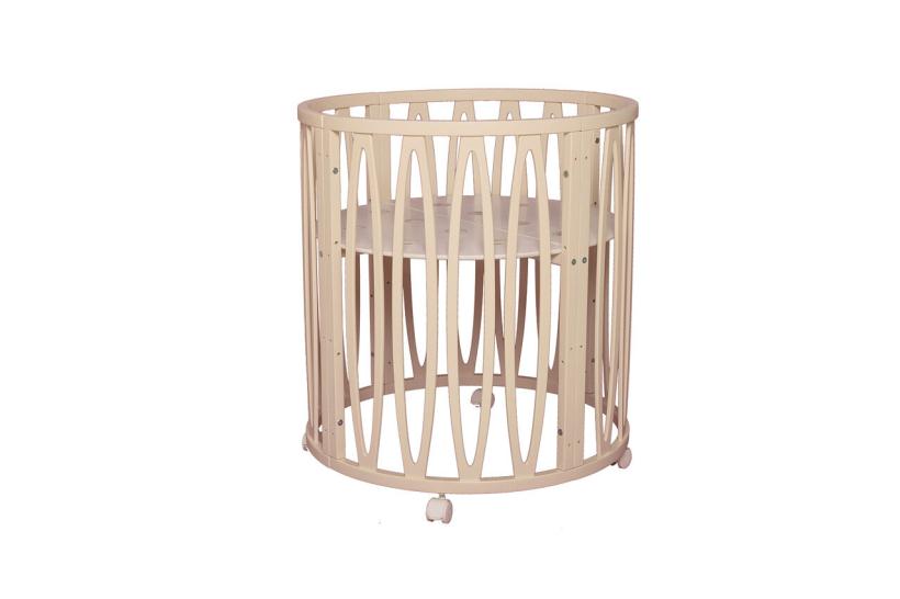 Кровать Мелони 7 в 1 с маятником, цвет слоновая кость