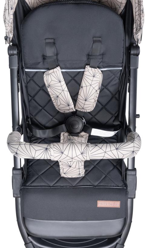 Коляска прогулочная Farfello Comfy Go Tracery beige ажурный бежевый