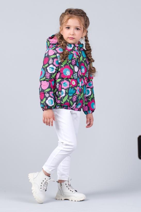 Куртка Зиронька "Цветы" для девочки 80-122 см арт.Z2-48-0013-1