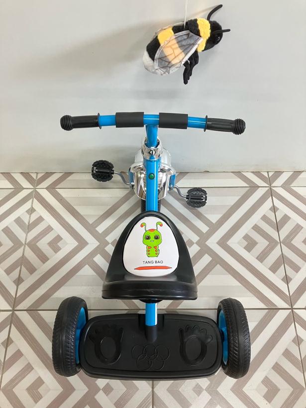 Велосипед детский трехколесный XAF-661 синий со светом, звуком