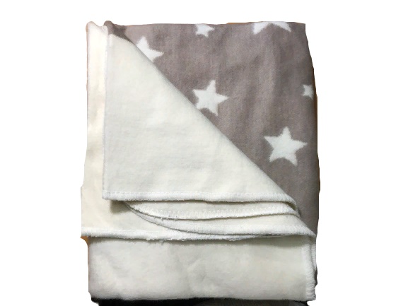 Одеяло х/б байковое детское ПРЕМИУМ (кофейные звезды) 100х112 арт.57-3ЕТЖ/300