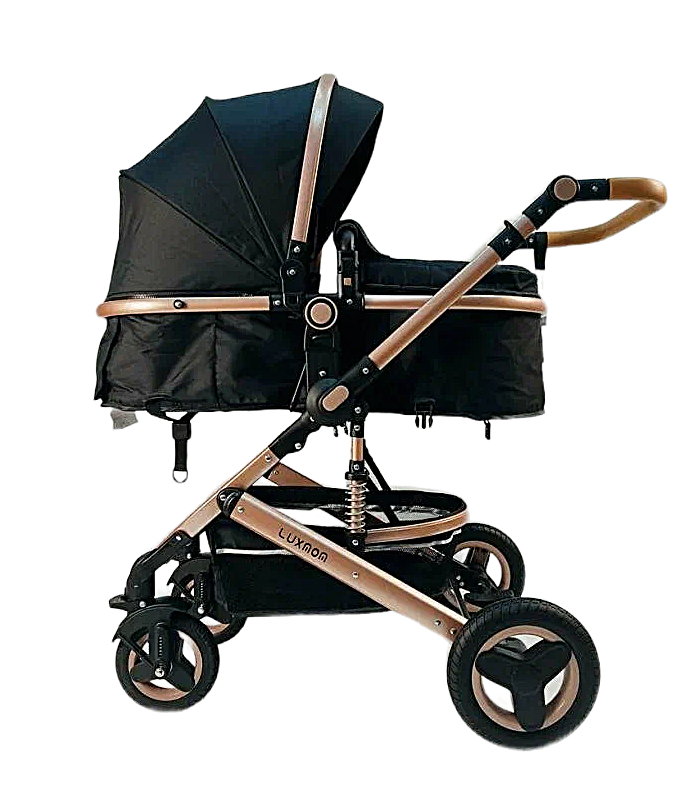 Коляска трансформер Luxmom 530W 2 в 1 черный