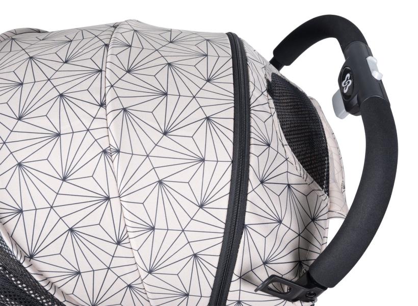 Коляска прогулочная Farfello Comfy Go Tracery beige ажурный бежевый