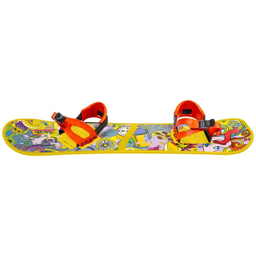 Сноуборд детский Олимпик с жесткими креплениями, желтый арт.СД 01.00