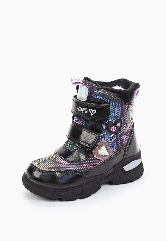 Ботинки для девочки Сказка р.27-32 черный арт.R559668135BK