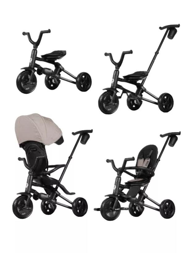 Велосипед трехколесный QPLAY Nova Niello 360° EVA серый