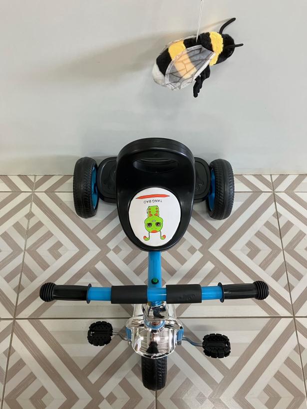 Велосипед детский трехколесный XAF-661 синий со светом, звуком