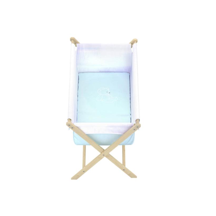 Комплект постельного белья для колыбели Polini, голубой