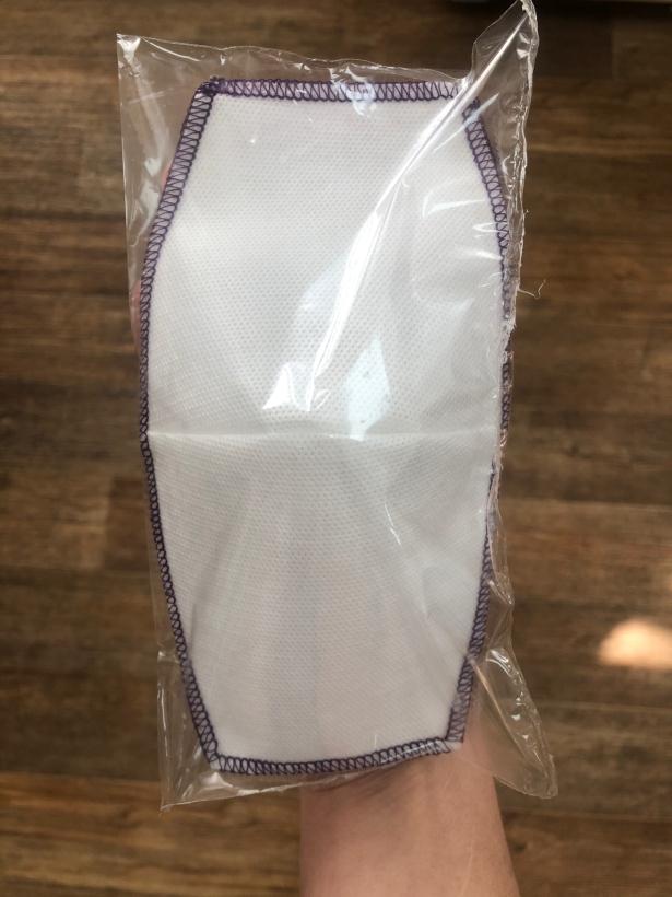 Маска для лица гигиеническая плотная двухслойная белая в индивидуальной упаковке