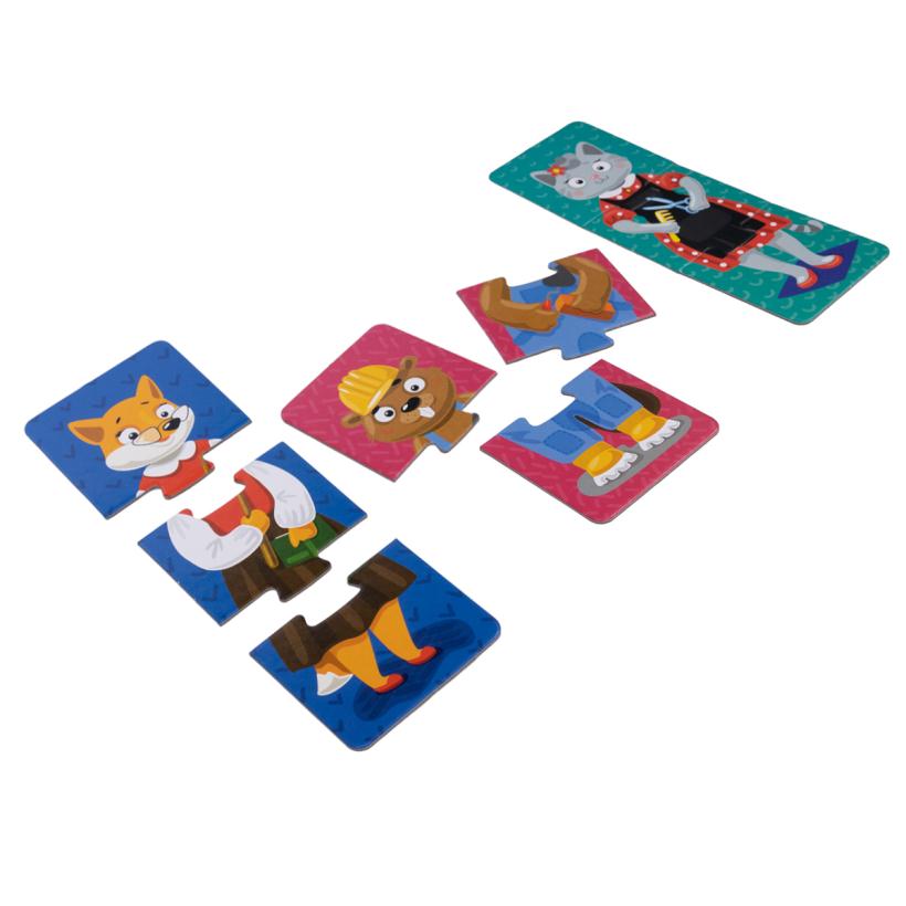 Пазлы тройные Baby Toys Звери и профессии 24 элемента