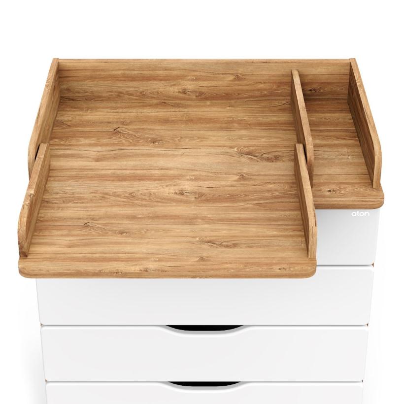 Комод Атон серия Сириус-2 Wood 804 ПВХ дуб канзас, 4 ящика