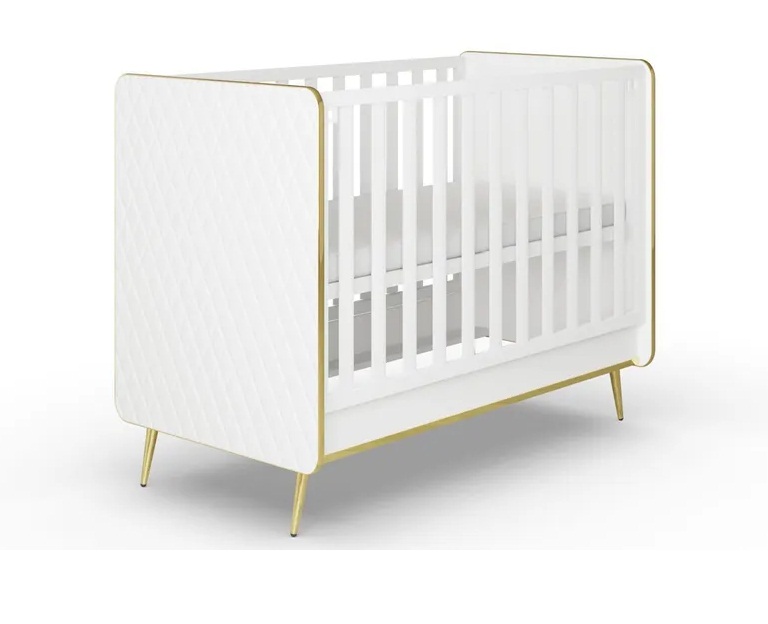 Кровать Элиза Премиум белая кожа