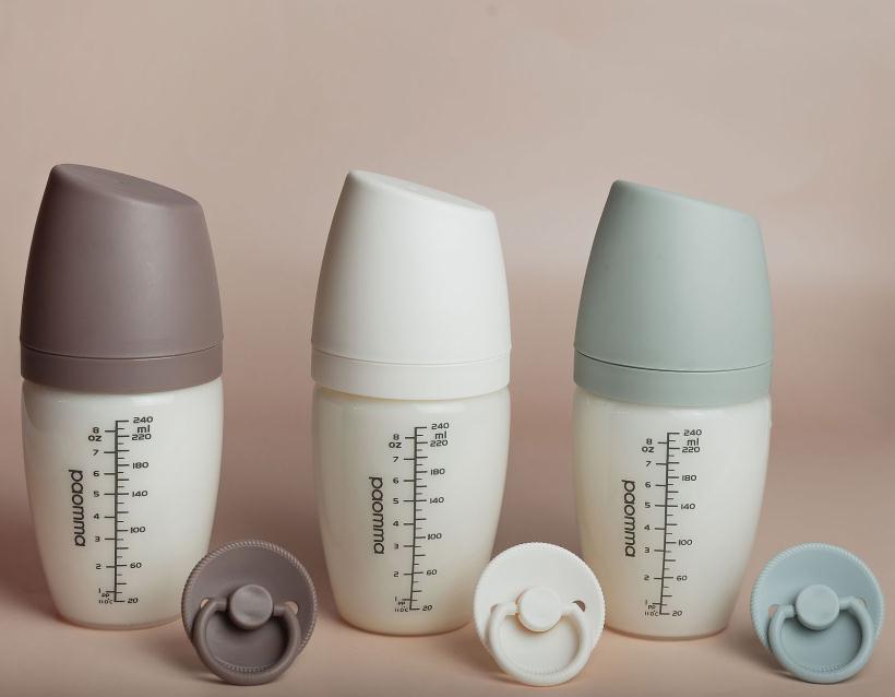 Бутылочка пластиковая Paomma, 240 мл, Taupe