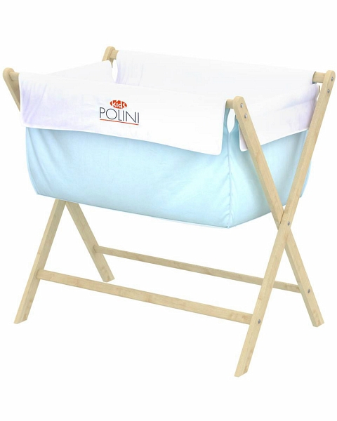 Комплект постельного белья для колыбели Polini, голубой