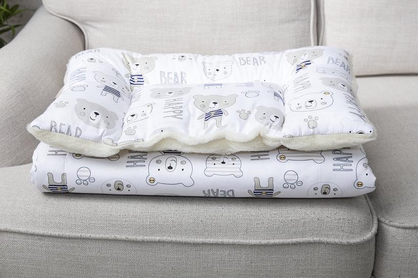 Одеяло "Нежность" Тедди 110*140 см, с натуральной шерстью мериноса арт.D.13.0.ОН