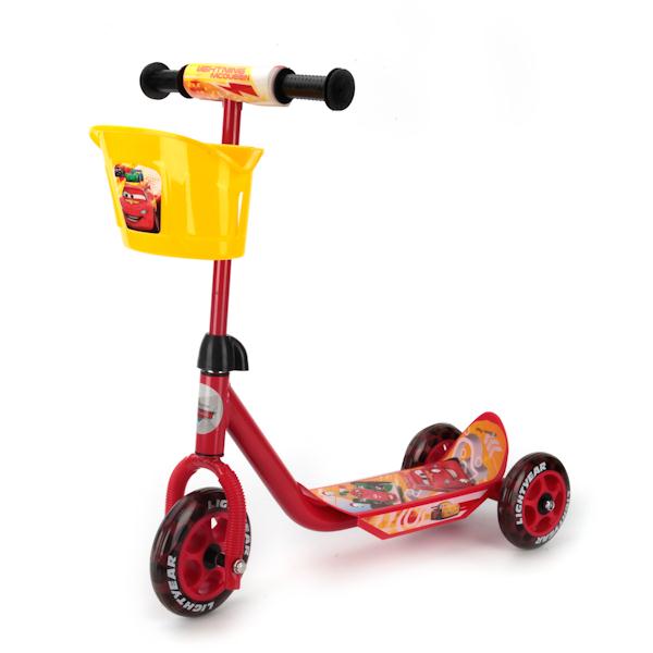 САМОКАТ DISNEY ТАЧКИ 3-Х КОЛ., ПЛАСТИК, КОЛЕСА ПВХ, ПЕРЕД.-140ММ, ЗАДНЕЕ-125ММ, ДО 20КГ