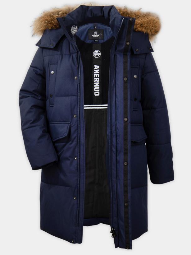 Куртка зимняя для мальчика ANERNUO синий арт.AN3118-09