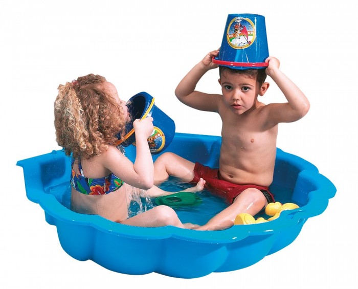 Песочница Paradiso Ракушка Maxi одинарная, цвет голубой 102 х 88 х 20 см