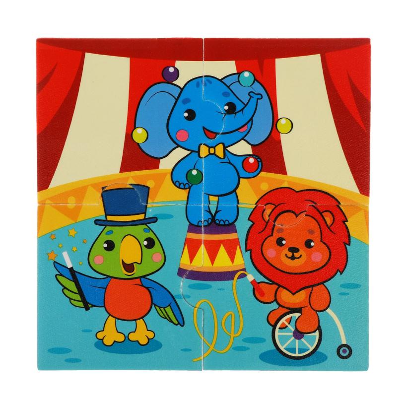 Стикеры для купания Веселые истории, 4 сюжета, 16 деталей арт.939827