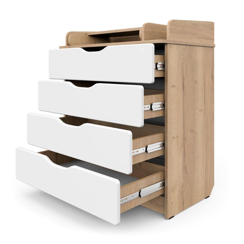 Комод Атон серия Сириус-2 Wood 804 ПВХ дуб галифакс, 4 ящика