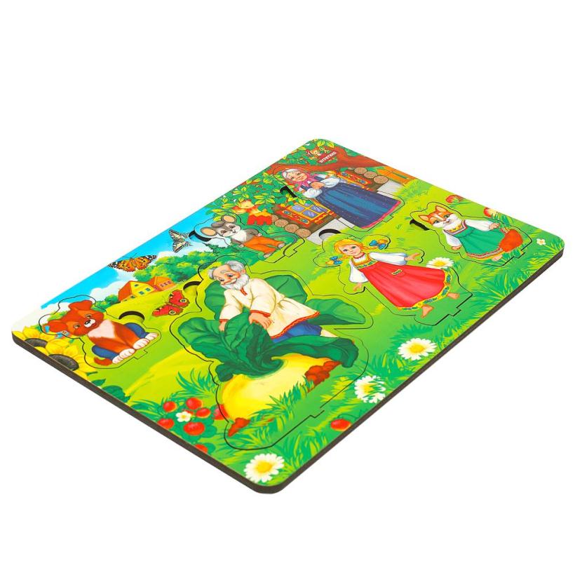 Деревянная рамка-вкладыш Репка 6 вкладышей