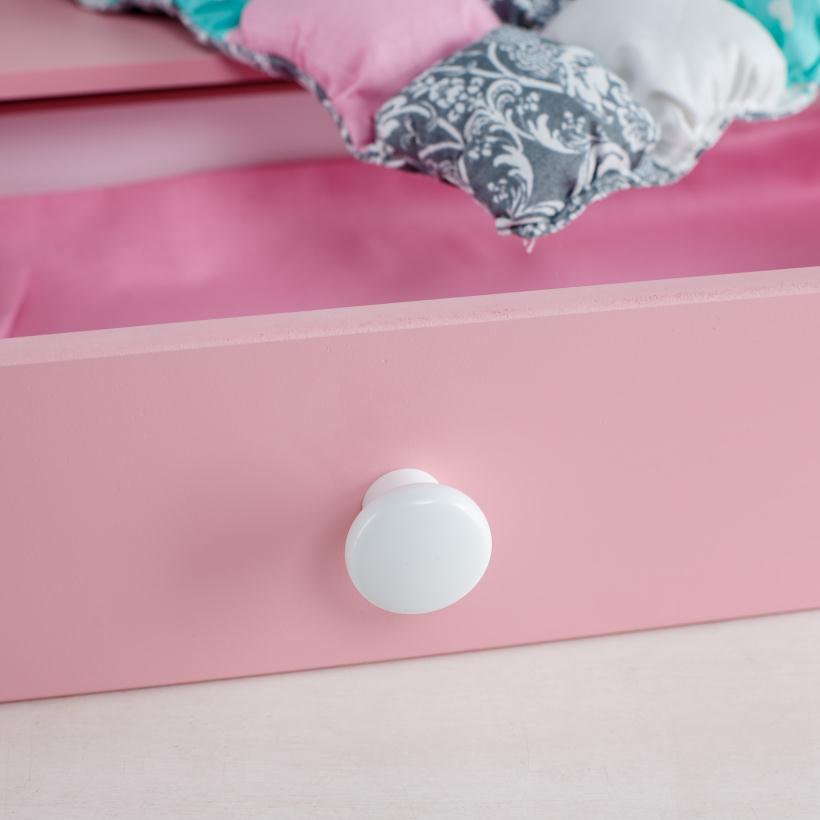 Диван-кровать для кукол Розовый сон с комплектом постельного белья ДК001