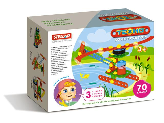 Стеллар 02027 Конструктор Техно Вертолет 70 дет. в/к