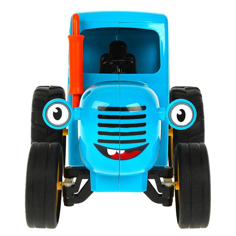 Модель Технопарк Синий трактор на радиоуправлении 20 см, со звуком, синий