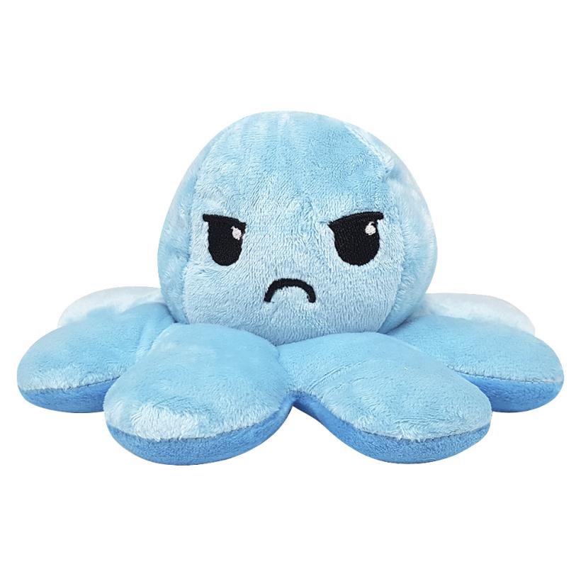 Мягкая игрушка-перевертыш FANCY Осьминожка голубой 10 см арт.OSMI0UG