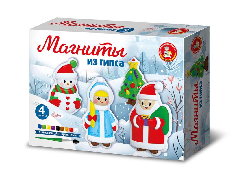 Магниты из гипса под роспись "Новый год"