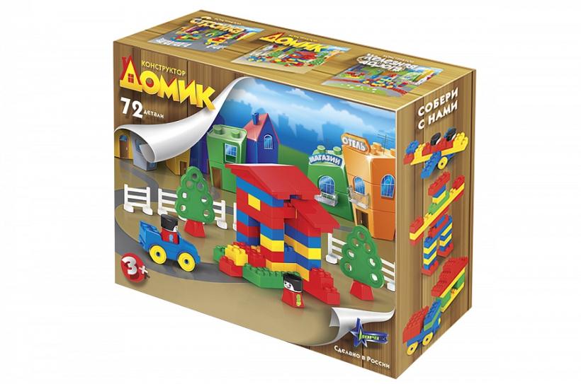Конструктор Нордпласт Домик 72 детали арт.530