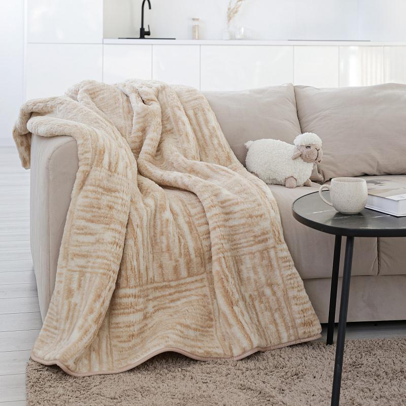 Плед Woolhouse Береста 220*200 см из шерсти мериноса