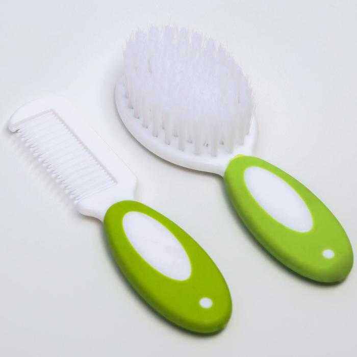 Набор для волос "Крошка Я" расческа и щетка, разные расцветки арт.5276665