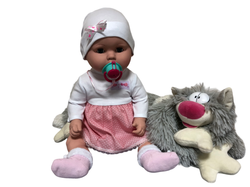 Пупс Вита 1 озвученная с пустышкой 50см