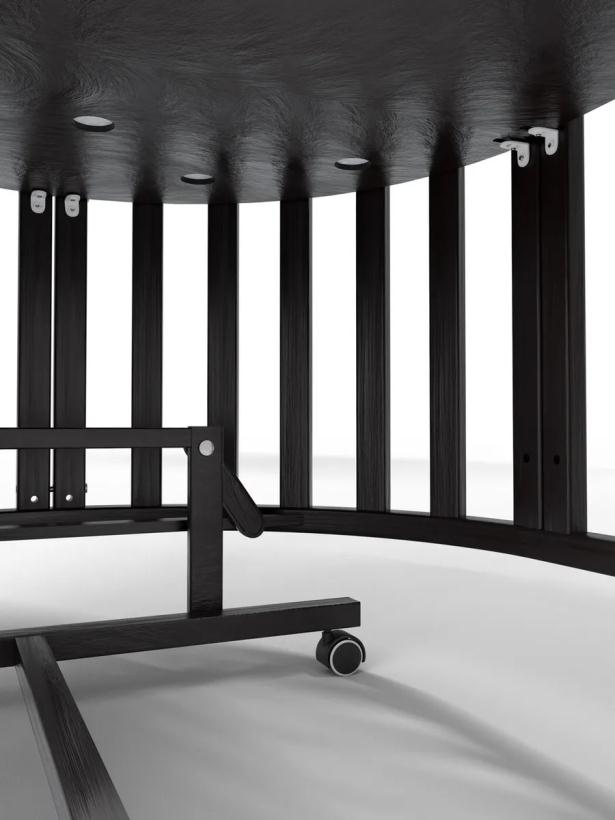 Кровать Северная звезда 9 в 1, универсальный маятник, цвет венге