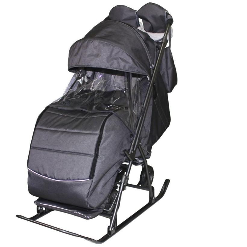 Санки-коляска Galaxy kids 3-2C цвет серебро