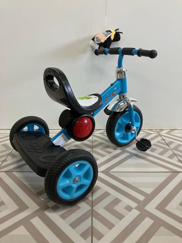 Велосипед детский трехколесный XAF-661 синий со светом, звуком